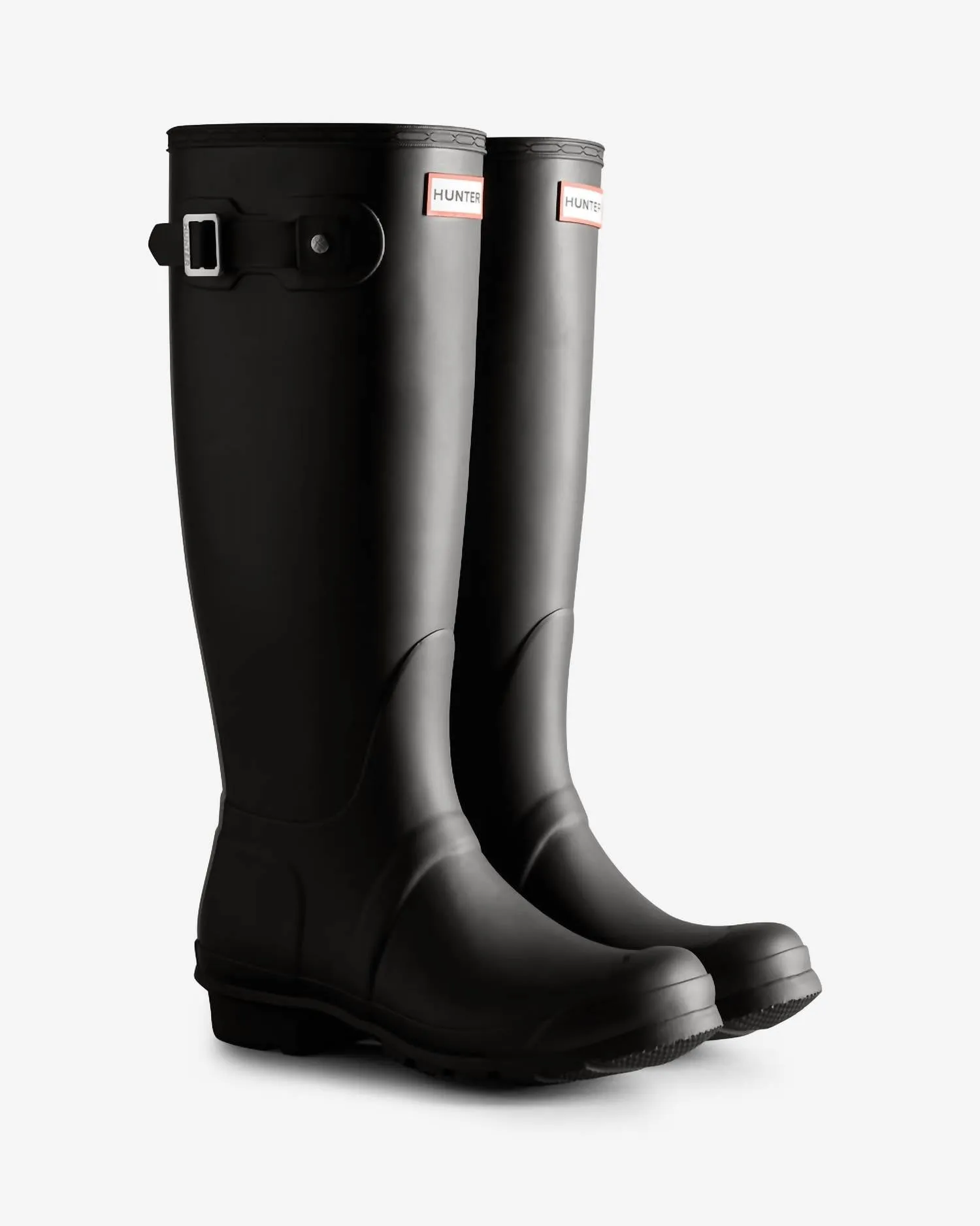 Women's Original Tall Tri-Colour Logo Backstrap Boot In Black