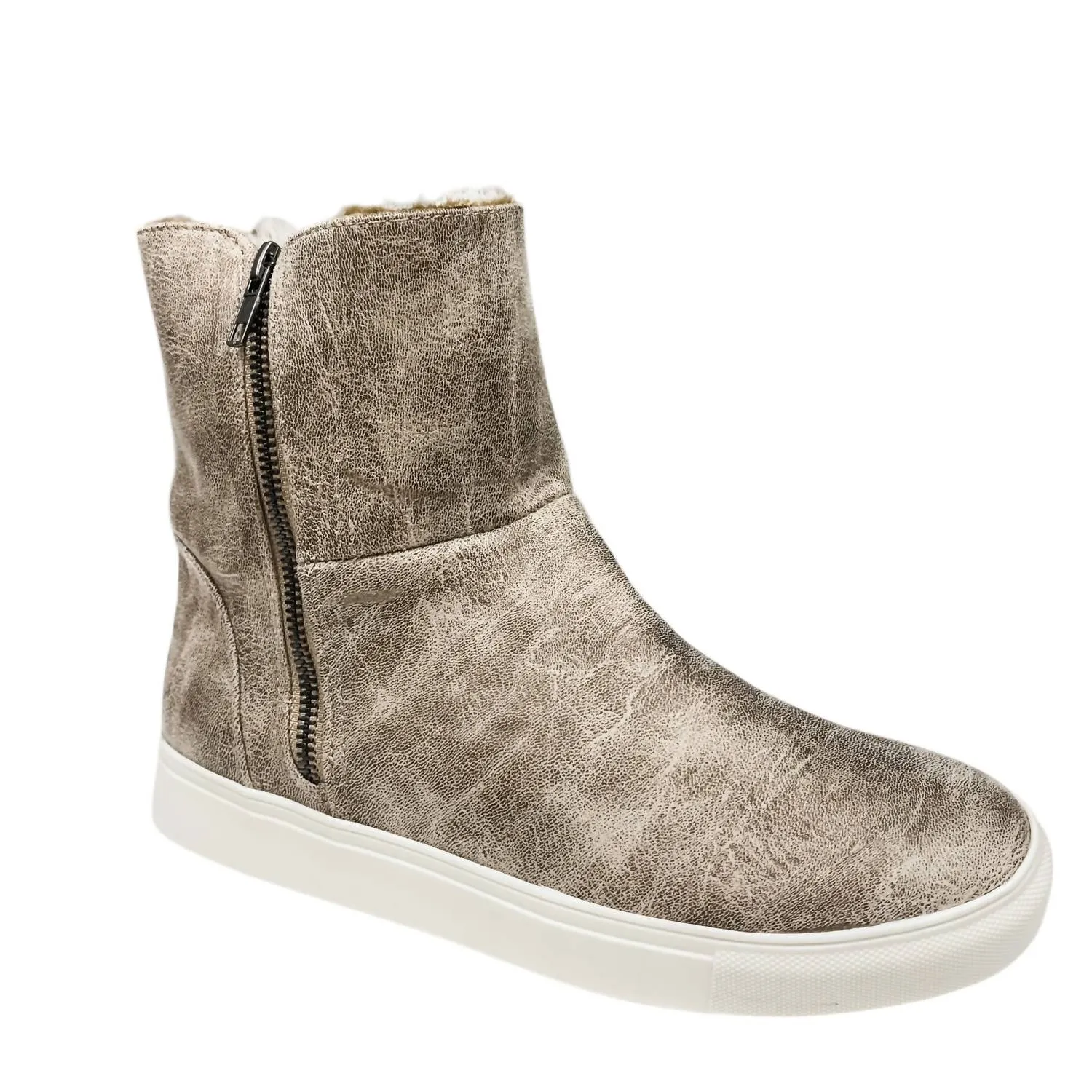 Women's Plusher Bootie In Cream