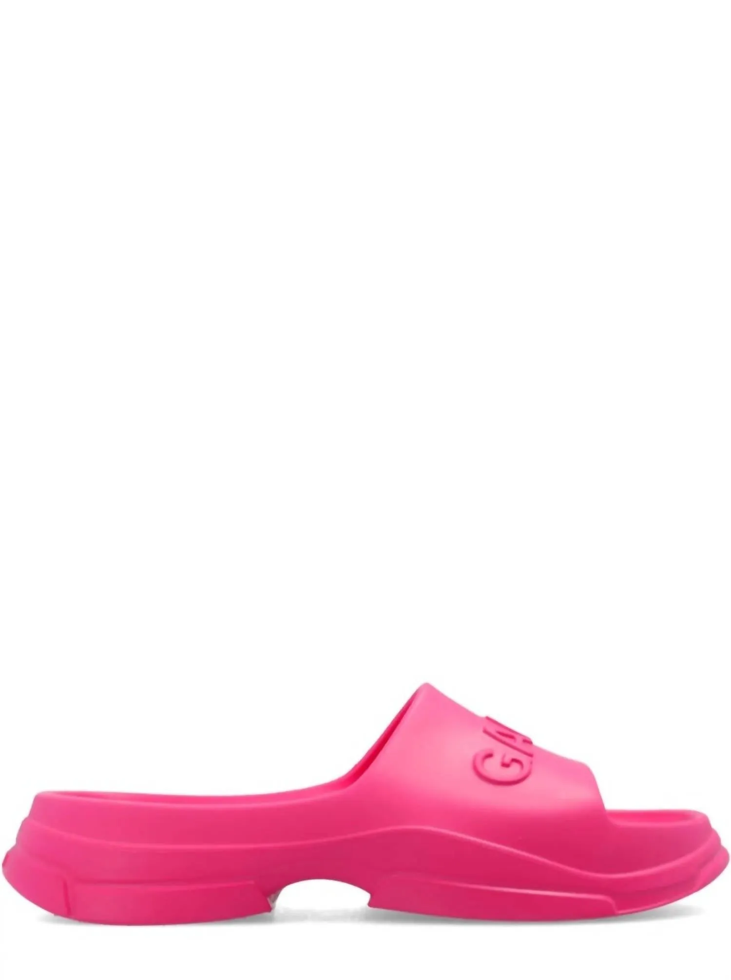 Women's Pool Slide Sandals In Shocking Pink