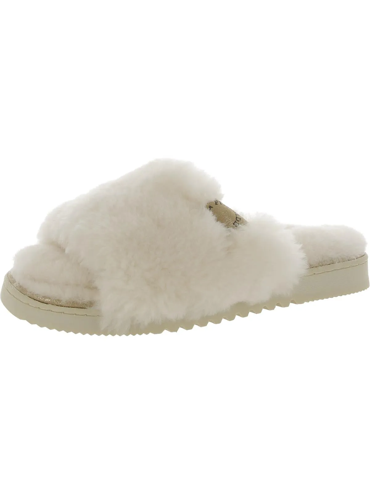 Womens Shearling Comfy Slide Slippers