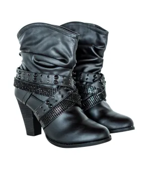 Women's Short Change Booties In Black