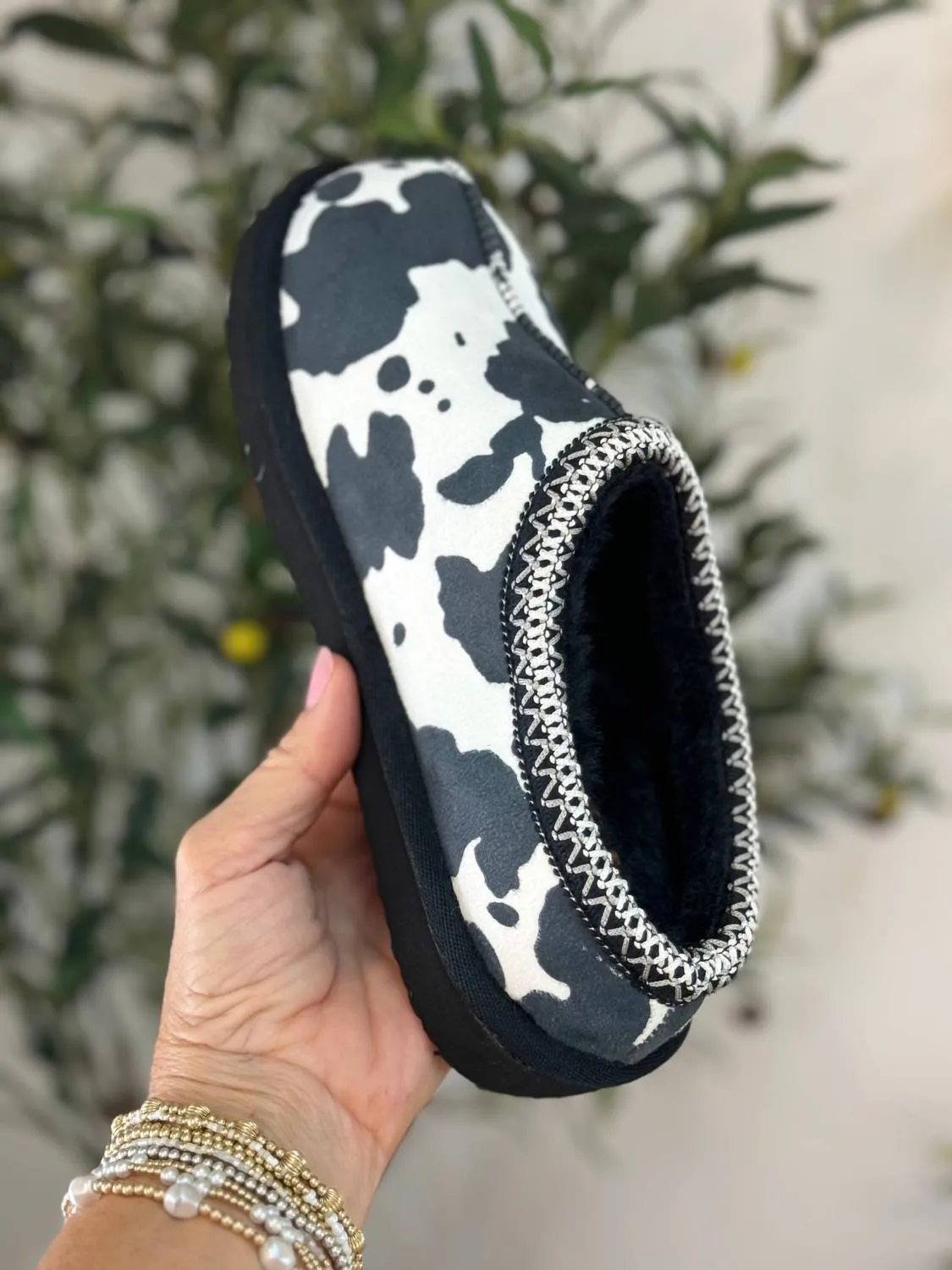 Women's Sparks Slip On In Cow Print