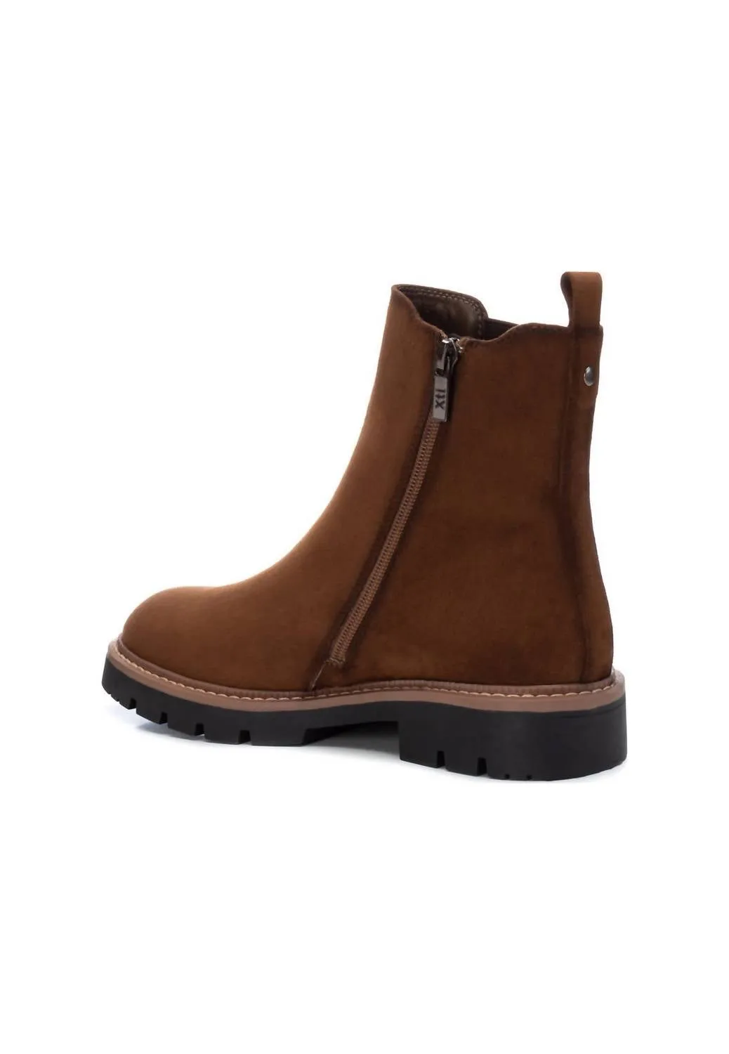 Women's Suede Ankle Booties In Brown
