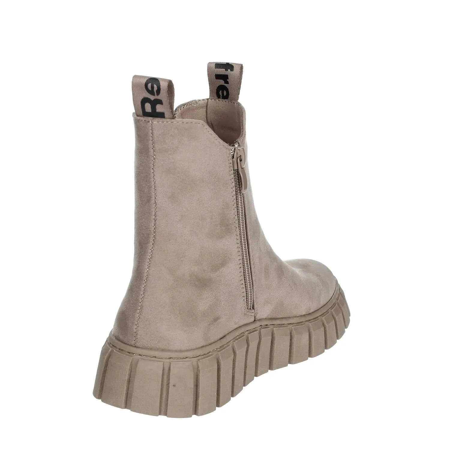Women's Suede Booties In Light/pastel Brown