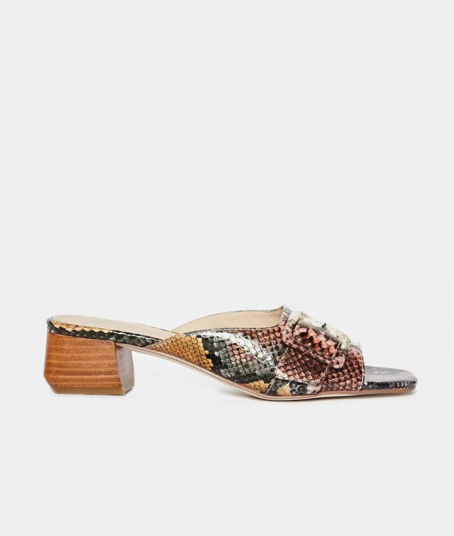 Women's Tala Embossed Snake Slip On In Brown Minera Embossed Snake