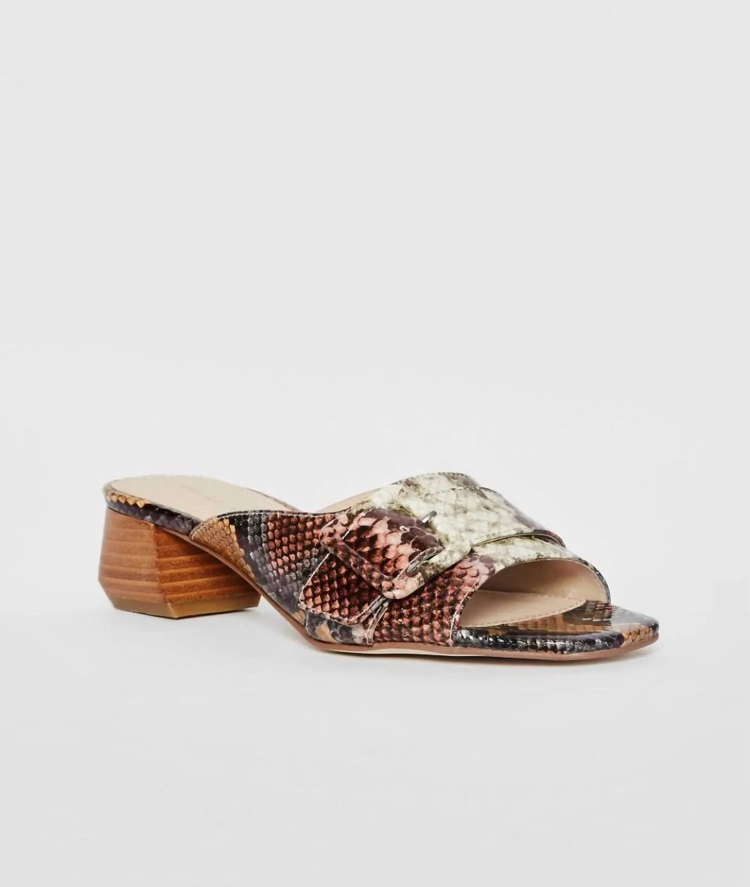Women's Tala Embossed Snake Slip On In Brown Minera Embossed Snake