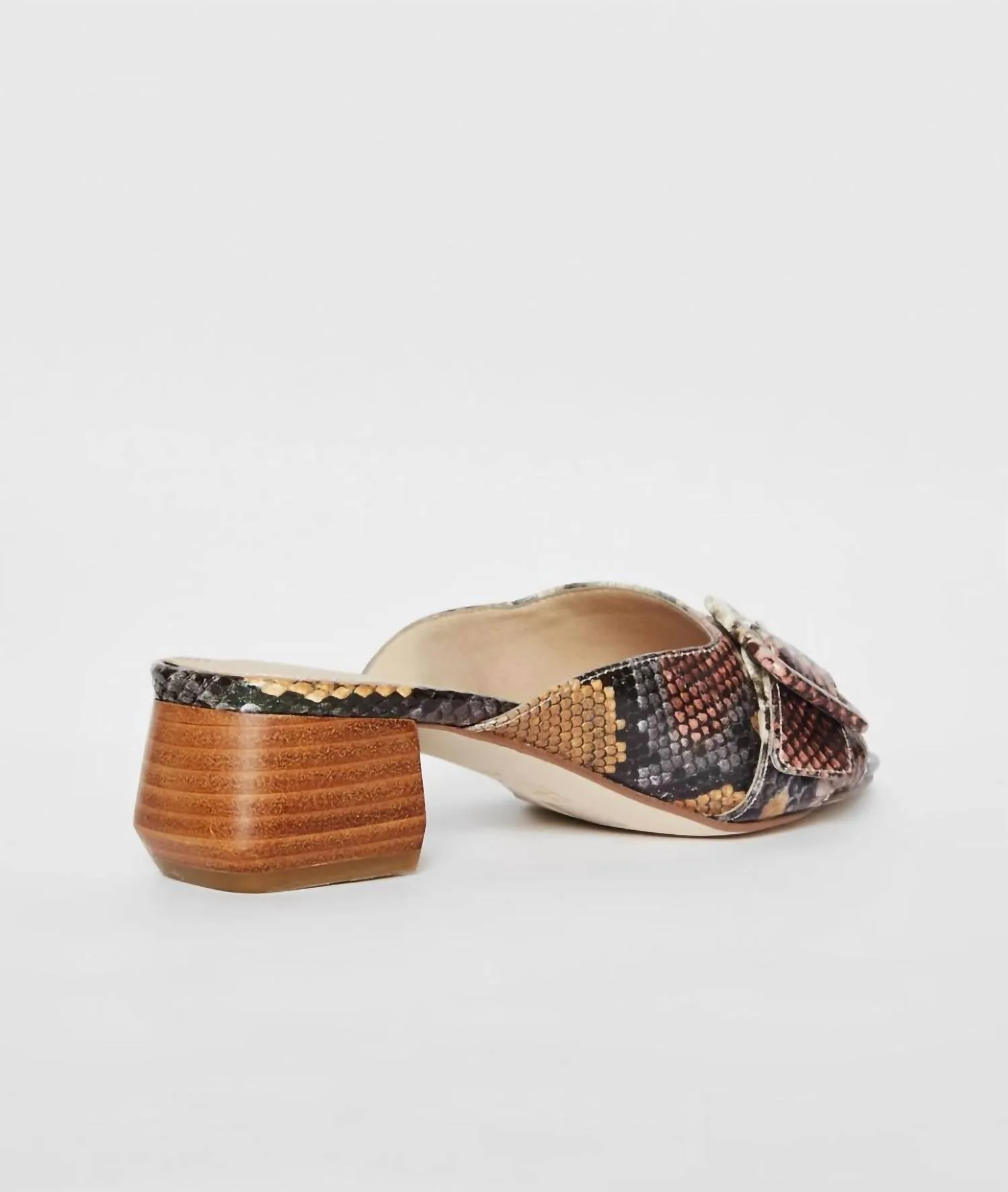 Women's Tala Embossed Snake Slip On In Brown Minera Embossed Snake