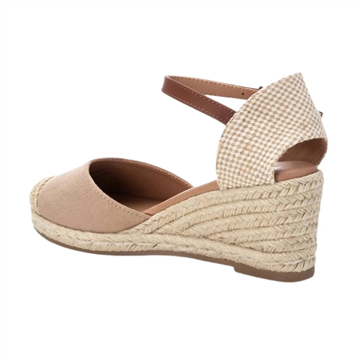 Women's Wedge Sandals In Beige