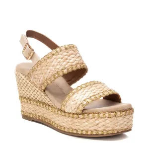 Women's Wedge Sandals In Beige
