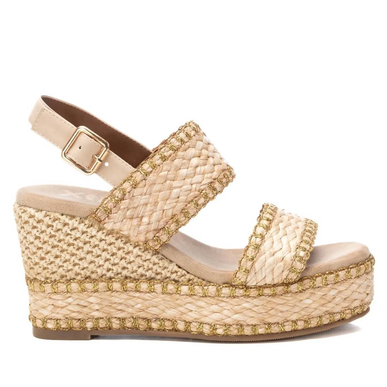 Women's Wedge Sandals In Beige