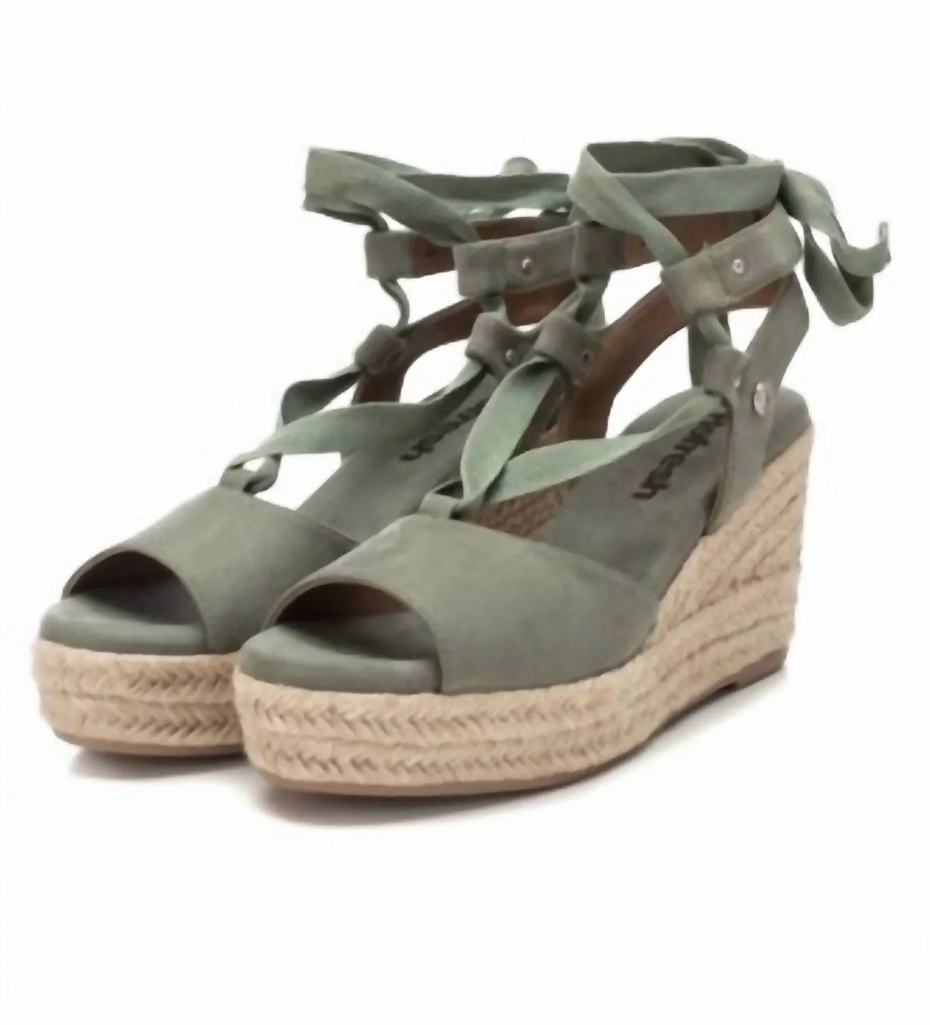 Women's Wedge Sandals In Kakhi