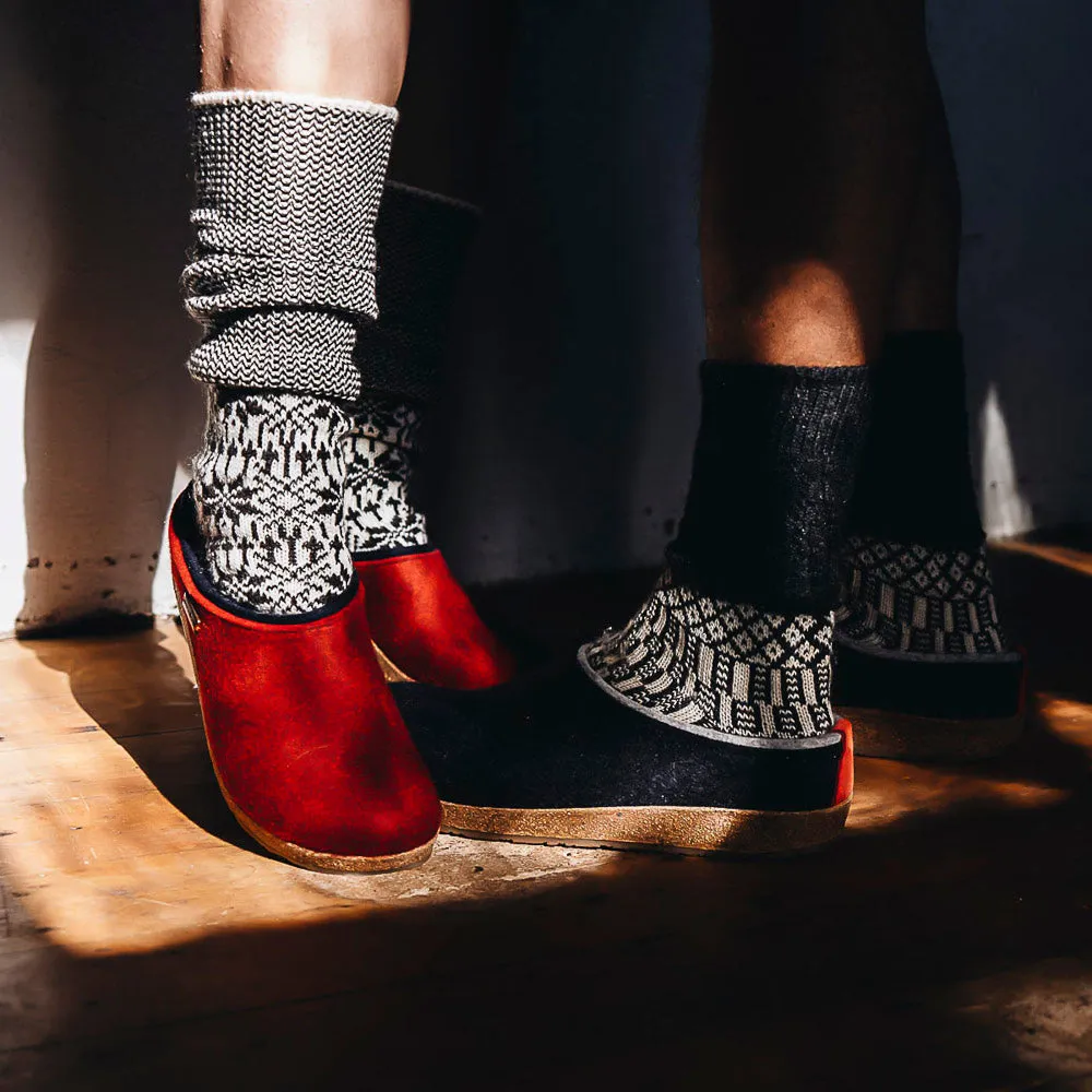 Wool Felt Clogs - Kris - Paprika (Adults 36-42) *Pre-order
