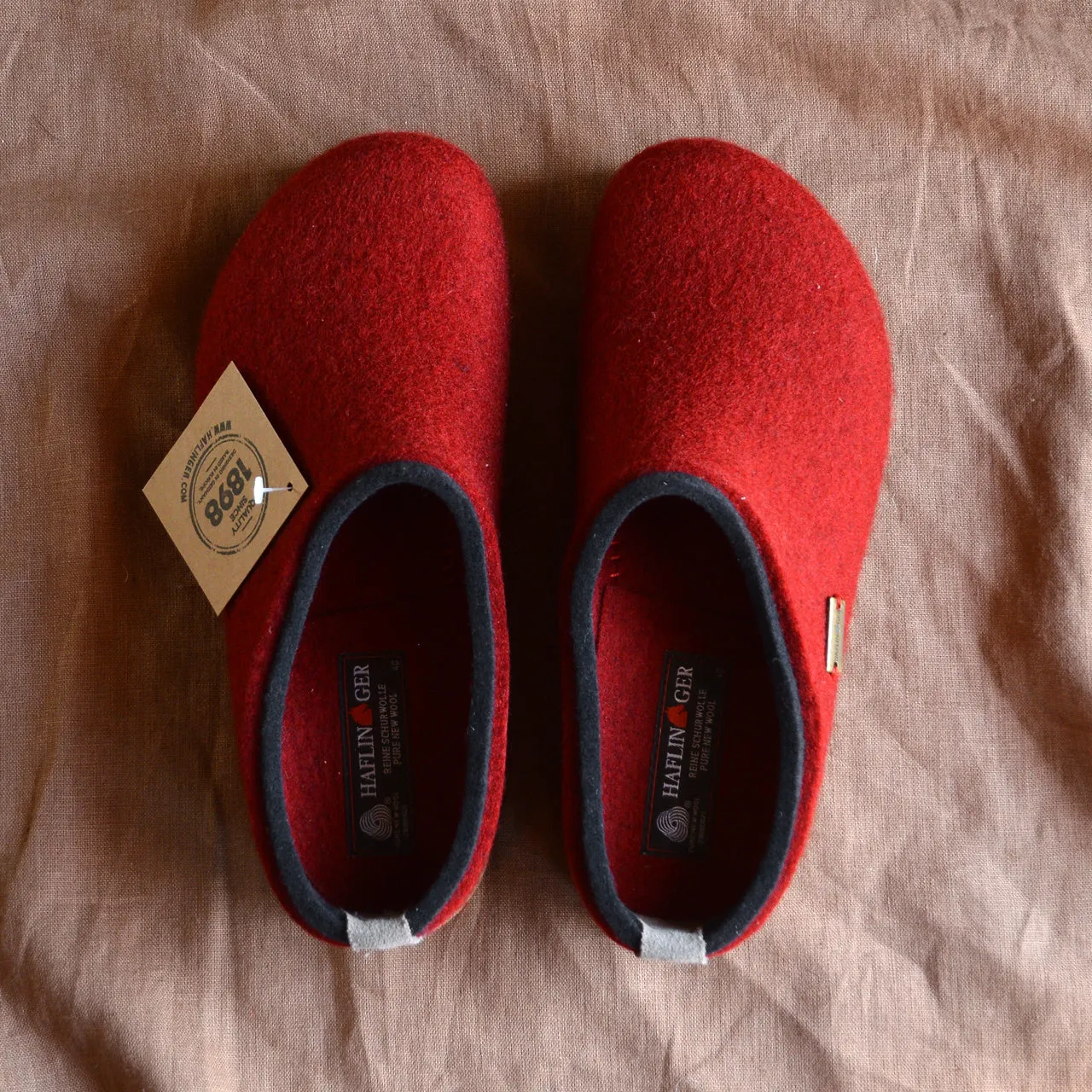 Wool Felt Clogs - Kris - Paprika (Adults 36-42) *Pre-order