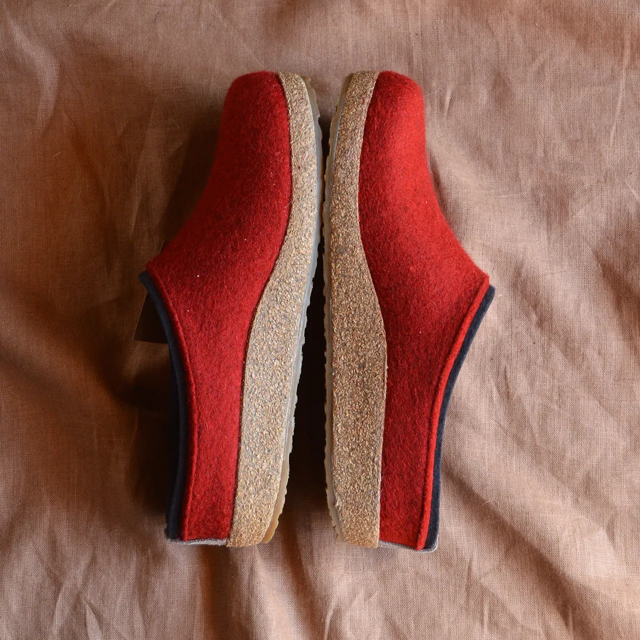 Wool Felt Clogs - Kris - Paprika (Adults 36-42) *Pre-order