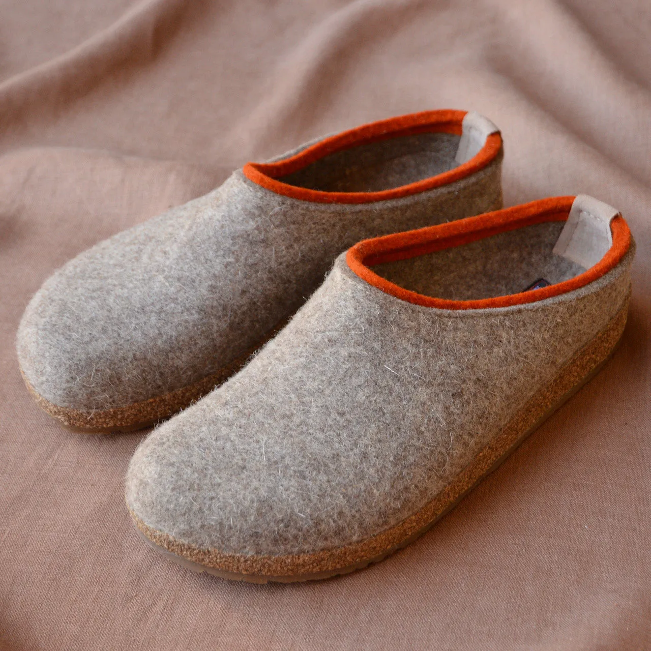 Wool Felt Clogs - Kris - Taupe (Adults 36-46) *Pre-order
