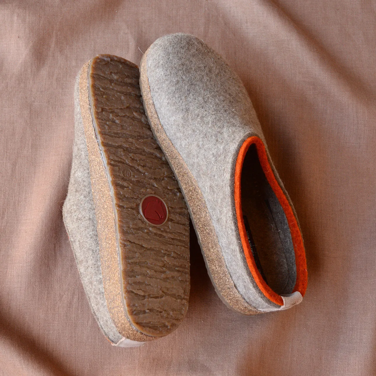 Wool Felt Clogs - Kris - Taupe (Adults 36-46) *Pre-order