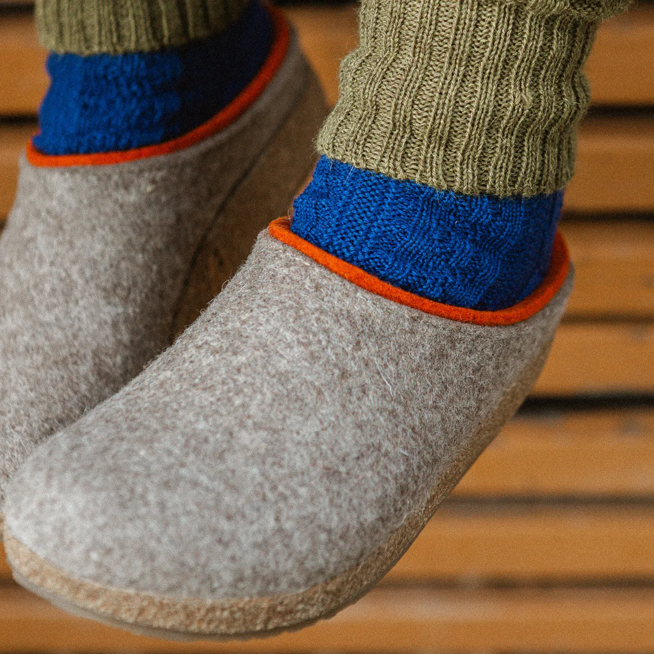 Wool Felt Clogs - Kris - Taupe (Adults 36-46) *Pre-order