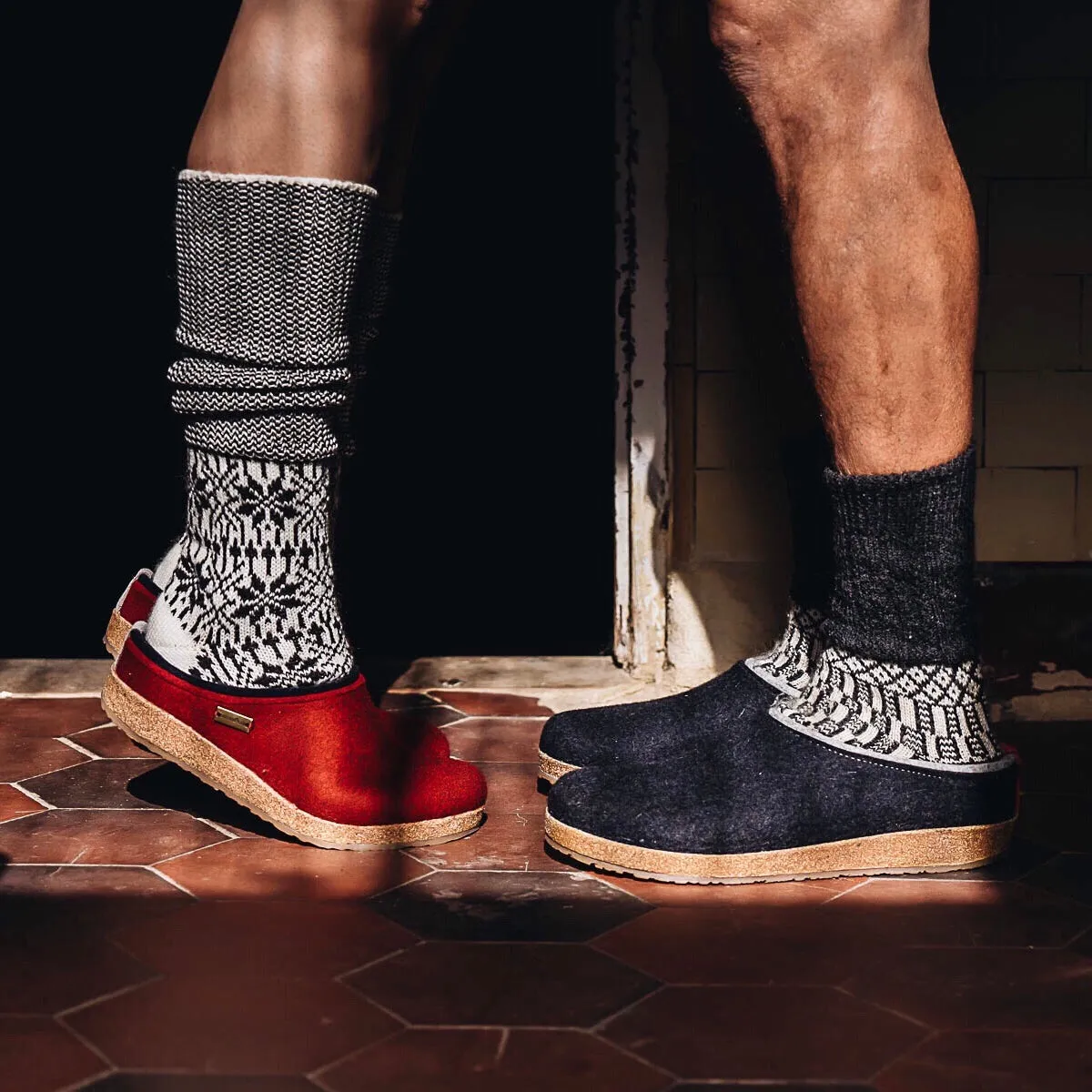 Wool Felt Clogs - Kris - Taupe (Adults 36-46) *Pre-order