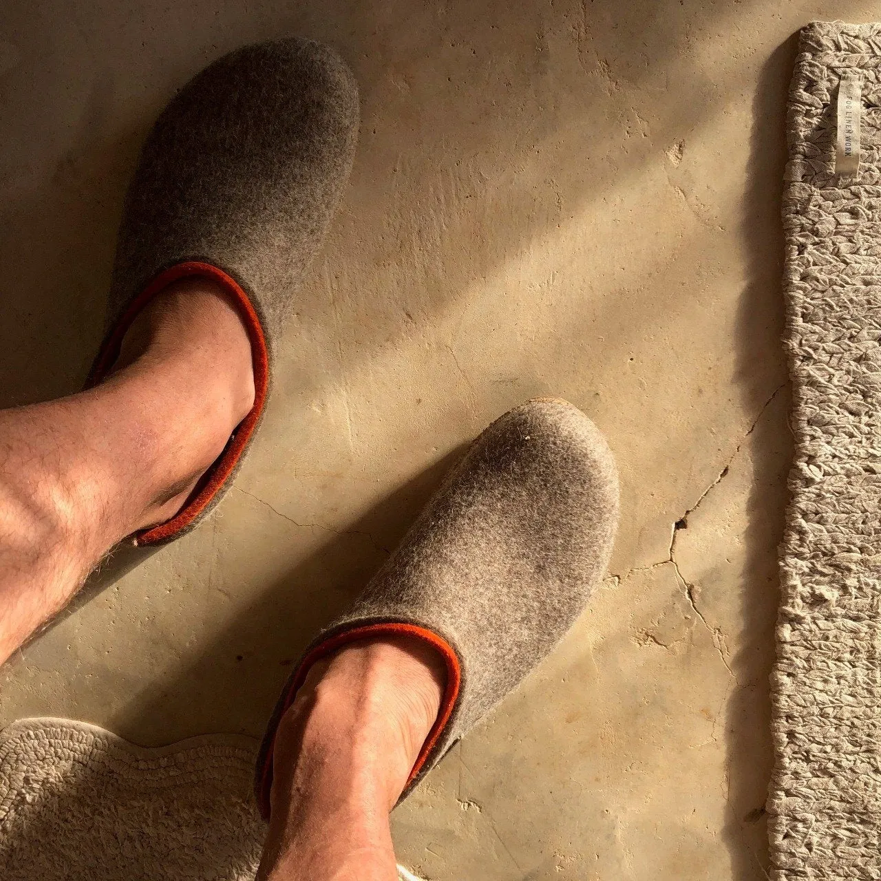 Wool Felt Clogs - Kris - Taupe (Adults 36-46) *Pre-order
