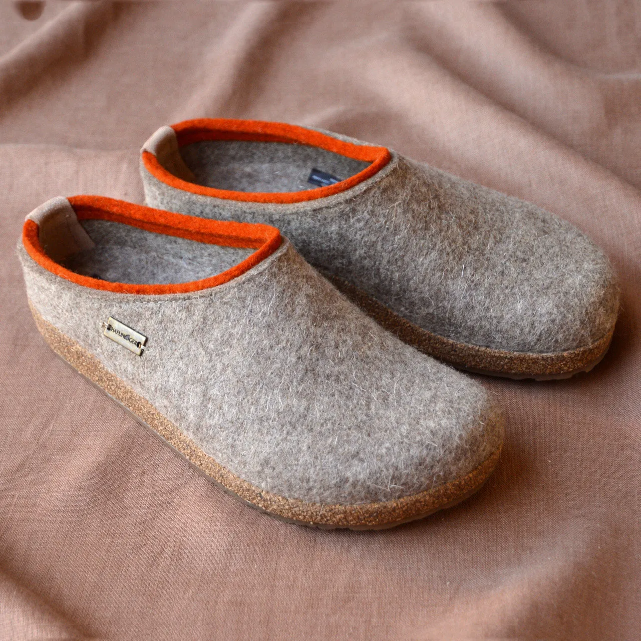Wool Felt Clogs - Kris - Taupe (Adults 36-46) *Pre-order