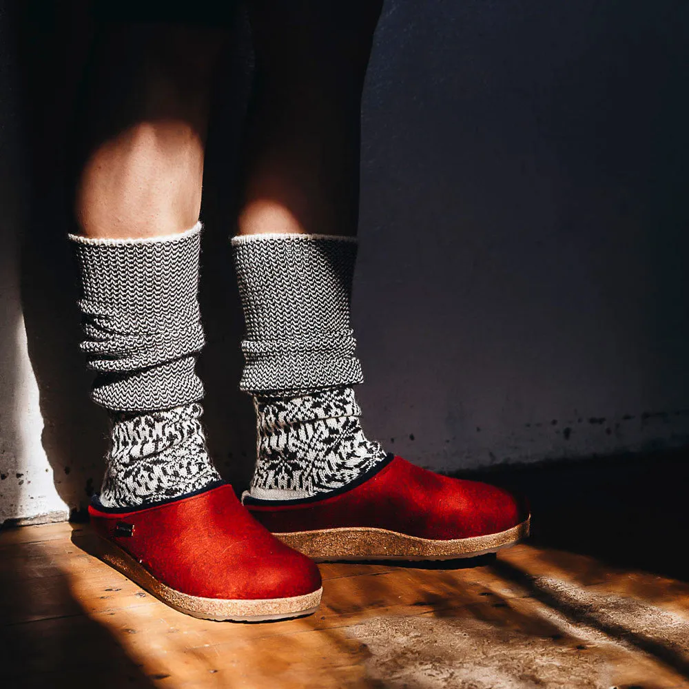 Wool Felt Clogs - Kris - Turquoise AW24 (Adults 36-41)