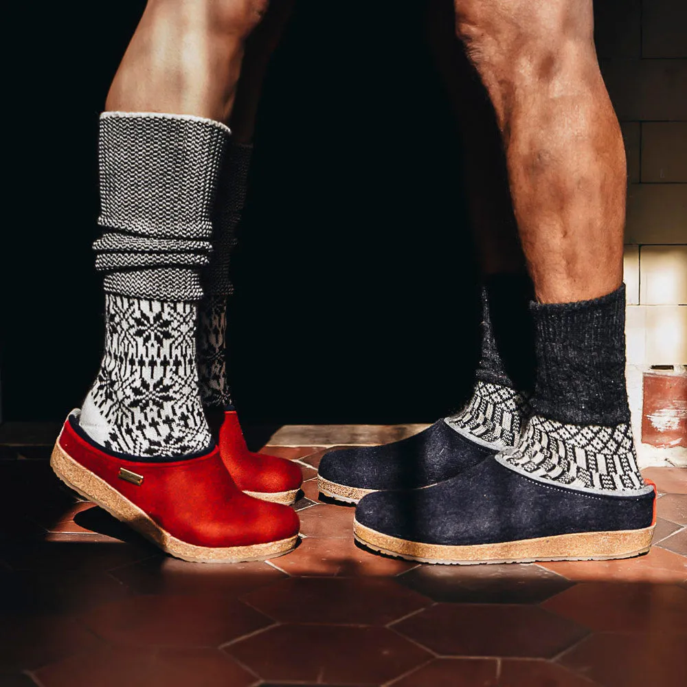 Wool Felt Clogs - Kris - Turquoise AW24 (Adults 36-41)