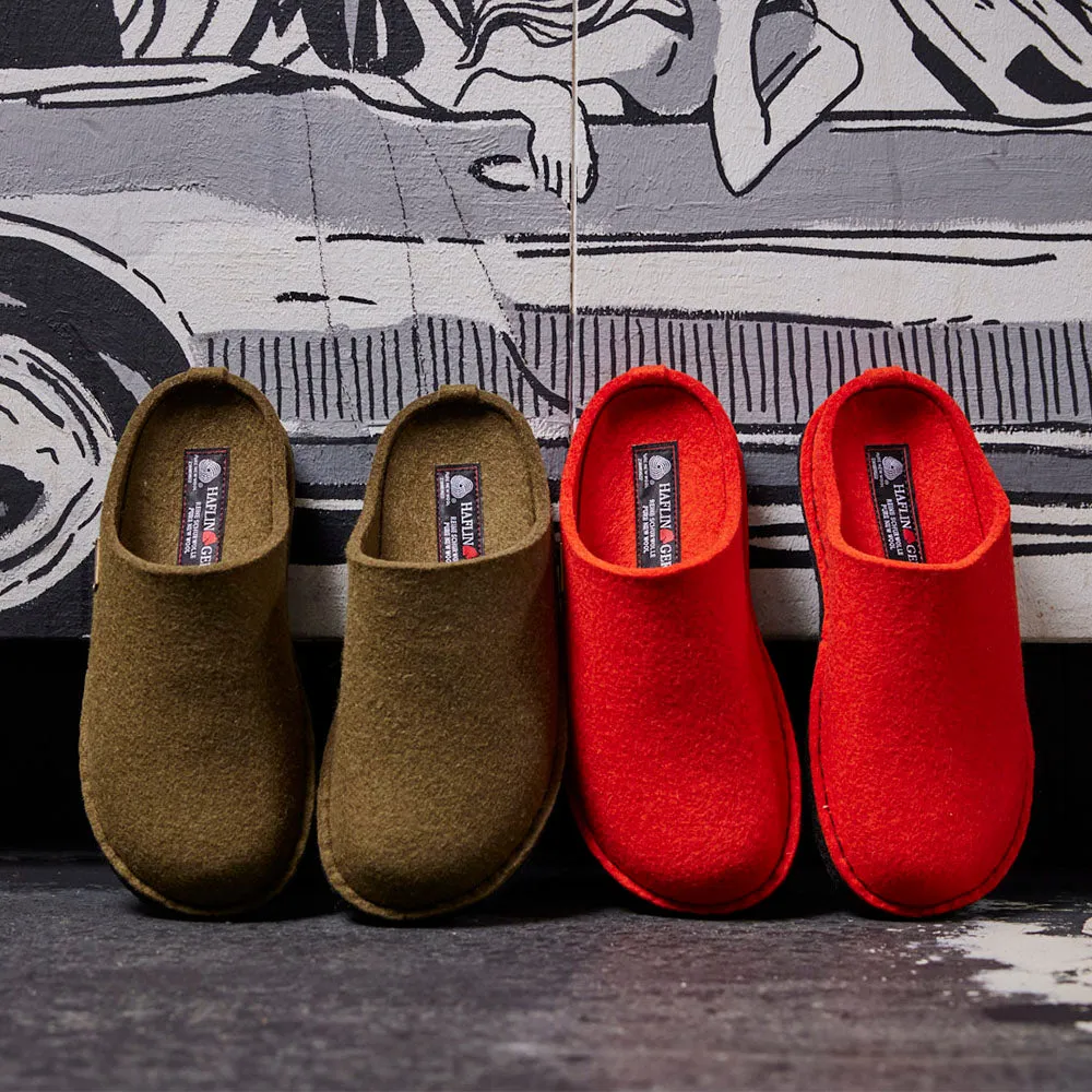 Wool Felt Slippers - Flair Soft - Bordeaux (Adults 36-43) *Pre-order