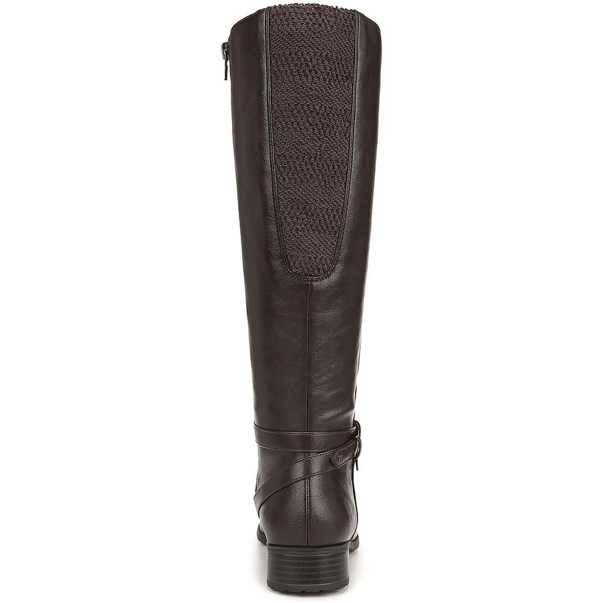 Xtrovert Womens Faux Leather Wide Calf Riding Boots