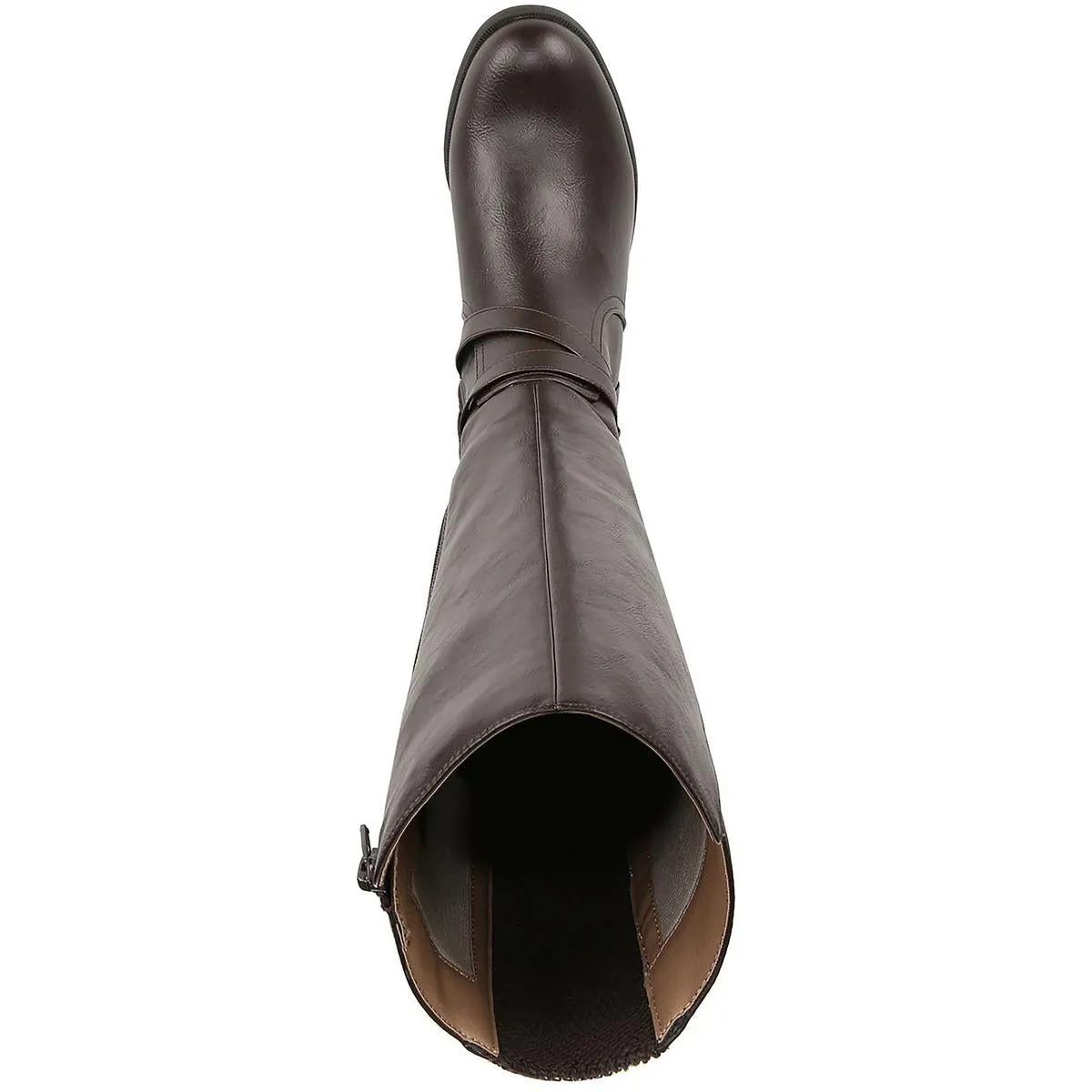Xtrovert Womens Faux Leather Wide Calf Riding Boots